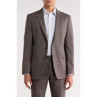 Original Penguin Wool Blend Two-Button Sport Coat in Brown at Nordstrom Rack, Size 38 Regular