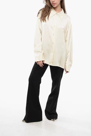 Jil Sander Camicia in Viscosa con Colletto Francese Jil Sander