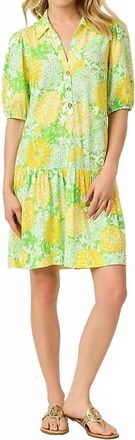 Lilly Pulitzer Bingley Dress In Crocodile Green Mumbo Jumbo