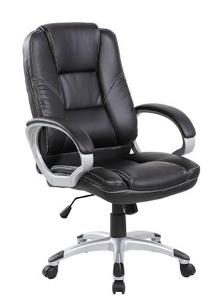 Serena Serena - Silla De Oficina Tamworth, Silla Ejecutiva Con Reposabrazos, Silla De Oficina Ergon&oacute;mica, Cm 69x63h105/116, Negro