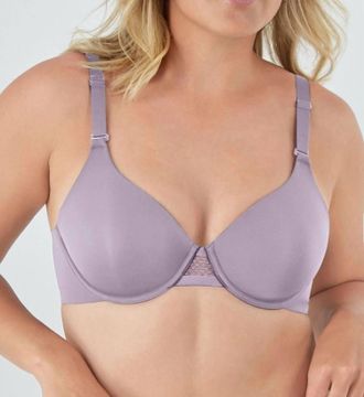 Bali Intimates Sleek Support Soothing Underwire T-Shirt Bra In Lilac