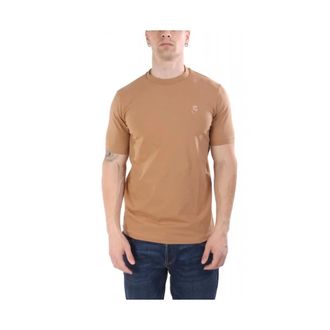 Karl Lagerfeld Basic T-shirt - male - Karl Lagerfeld - T-Shirts - Brown - XL - Tops