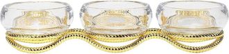 Namb&eacute; Nambe Braid Triple Condiment Server
