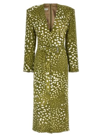 Dries Van Noten Green Dohana dress