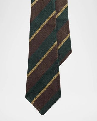 Polo Ralph Lauren Men & apos;s Non-Crease Stripe Silk Tie