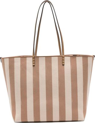 Fendi Large Striped Tote Bag