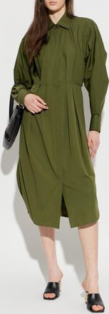 Givenchy Long Sleeve Dress, Womens, Green