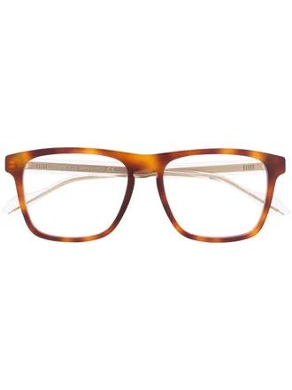 Gucci Occhiali squadrati - Marrone