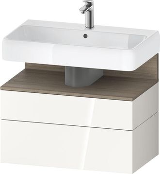 Duravit Qatego Mueble Bajo Lavabo, 1 Extra&iacute;ble Y 1 Caj&oacute;n, - Duravit
