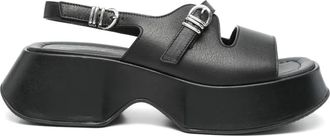 Vic Mati&eacute; 50mm Mini Yoko sandals - women - Calf Leather/Rubber/Calf Leather - 40 - Black