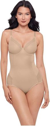 Miraclesuit Shapewear Sexy Sheer Shaping Bodysuit Womens Clothing Warm Beige : 36DD, Nylon/Spandex