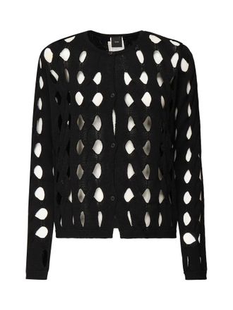 Pinko Openwork Knit Cardigan
