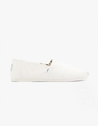 Toms Mens TOMS ALPARGATA Mens Canvas Espadrilles White - Size: 11