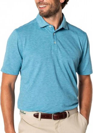 Duck Head Summerford Performance Pique Polo Shirt In Sail Blue
