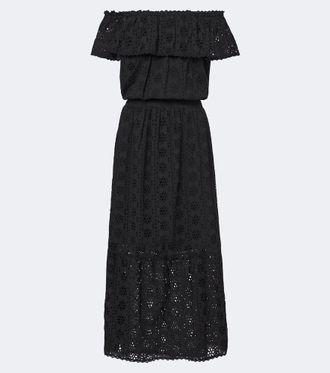 Melissa Odabash Larna broderie anglaise cotton midi dress