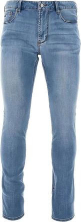 Emporio Armani Slim-fit Jeans - Heren - Slim Fit Jeans - Blauw - W36 - Katoen - Jeans