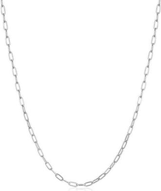 Lafonn Charlie Small Chain Necklace in Silver at Nordstrom, Size 20