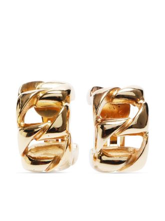Dior 1990s chain clip-on earrings - women - Gold Plated - One Size