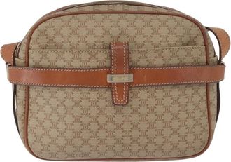 Celine Vintage Macadam Canvas Beige Canvas Backpack Bag (Pre-Owned)