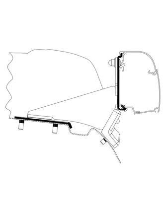 Thule Adaptateur Omnistor 4200 Mercedes Benz Vito/v-class Toit Relevable Sans Rail - Thule