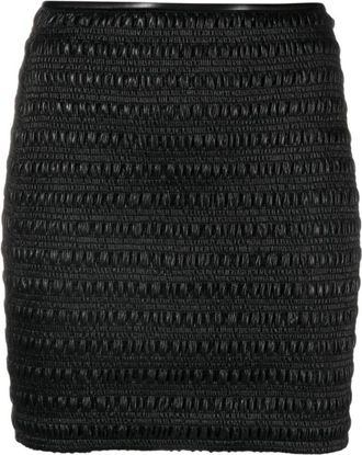 Nanushka Ceara Short Skirt - Dames - Korte rokken - Zwart - XS - Leer - Rokken