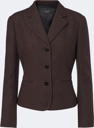 Gucci Blazer in misto lana a pied-de-poule