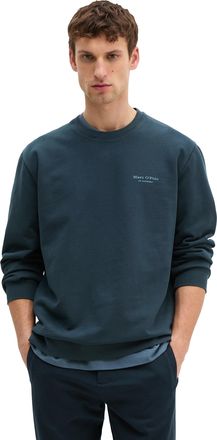 Marc O'Polo Sweatshirt MARC OPOLO, Herren, Gr. XXL, schwarz navy, Sweatware, Obermaterial: 100% Baumwolle, regular fit normal, Rundhals, B&uuml;ndchen, Sweatshirts Swe