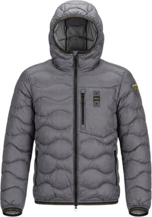 Blauer Wave Quilted Jacket - Heren - Winterjassen - Grijs - M - Polyester - Jassen