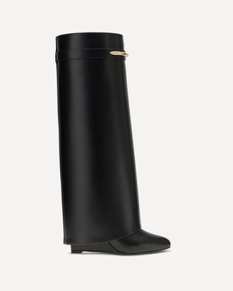 Givenchy Leather Shark Boots Female 38.5