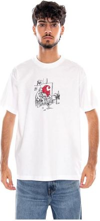 Carhartt Work in Progress Camiseta S/S Old Painter - Tops - Hombre - Blanco - XL