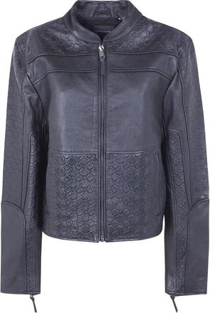 Daily Paper Clothing Structured Leather Jacket