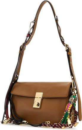 Prada Womens Caramel Leather Small Prada Soft Sound Shoulder Bag Caramel0n Vitello Borse A Tracolla