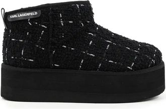 Karl Lagerfeld Stivali Thermo a quadri - Nero