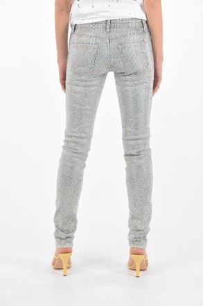 Philipp Plein Jeans slim fit con cristalli all-over Philipp Plein