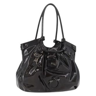 Ferragamo Pre-owned Handbags, female, Black, Size: ONE SIZE Pre-owned Hand Bag