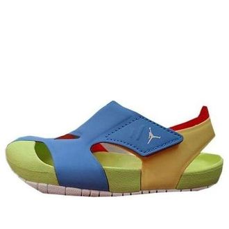 Air Jordan (TD) Air Jordan Flare Blue Green Yellow CI7850-400