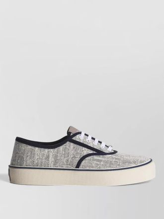 Dior low top lace up rubber sole sneakers