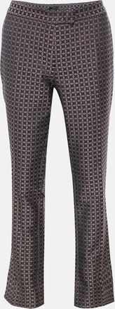 Joseph Black & Burgundy Cravatte Jacquard Duke Trousers