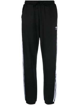 adidas embroidered-logo detail track pants - Black