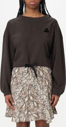 Isabel Marant Felpa a girocollo in misto cotone con logo Isabel Marant Etoile
