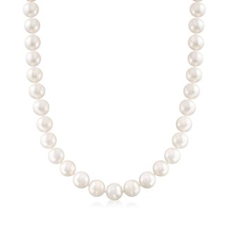 Ross-Simons 10-11mm Cultured Pearl Necklace With 14kt Yellow Gold