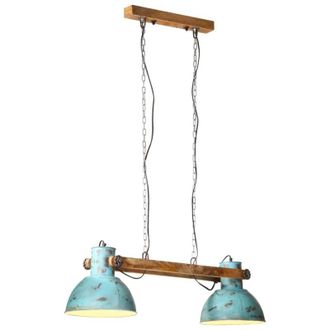vidaXL Lampada Pensile 25 W Blu Anticato 85x28x109 cm E27 vidaXL