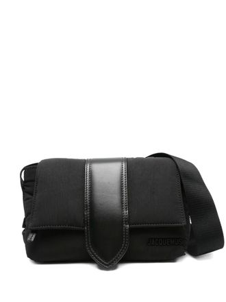 Jacquemus small Bambino messenger bag - men - Nylon/Cotton/Calf Leather - One Size - Black