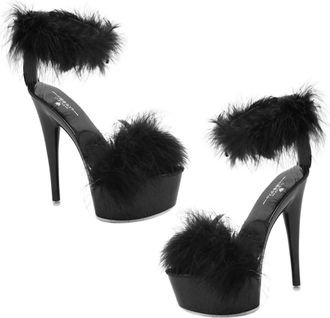 Generic High Heel Sandals for Women Anti-slip Design Breathable Fashionable Summer Footwear for Ladies and Black