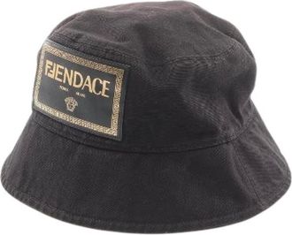 Fendi Pre-owned Accessories, female, Black, Size: ONE SIZE Pre-owned Cotton hats