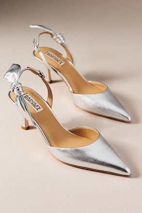 Badgley Mischka Yuan Bow Slingback Pumps