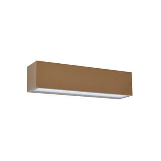 Lucande L&aacute;mpara de pared LED exterior de aluminio marr&oacute;n