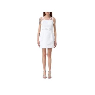 Elisabetta Franchi Polyester Casual Jurk - Dames - Jurken - Wit - Maat: M Poliester