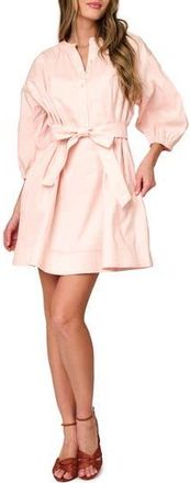 Gibsonlook Ambition Belted Cotton Shirtdress in Pearl Blush at Nordstrom Rack, Size Xx-Large