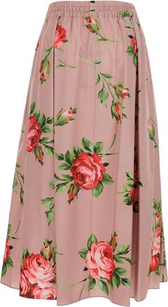 Dolce & Gabbana Womens Skirt Pink Cotton